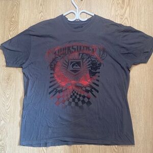 Quiksilver XL Cotton Graphic T-Shirt Surf Skate Logo Tee Y2K Streetwear